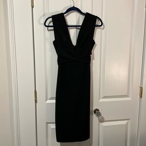 Black BHLDN cocktail dress